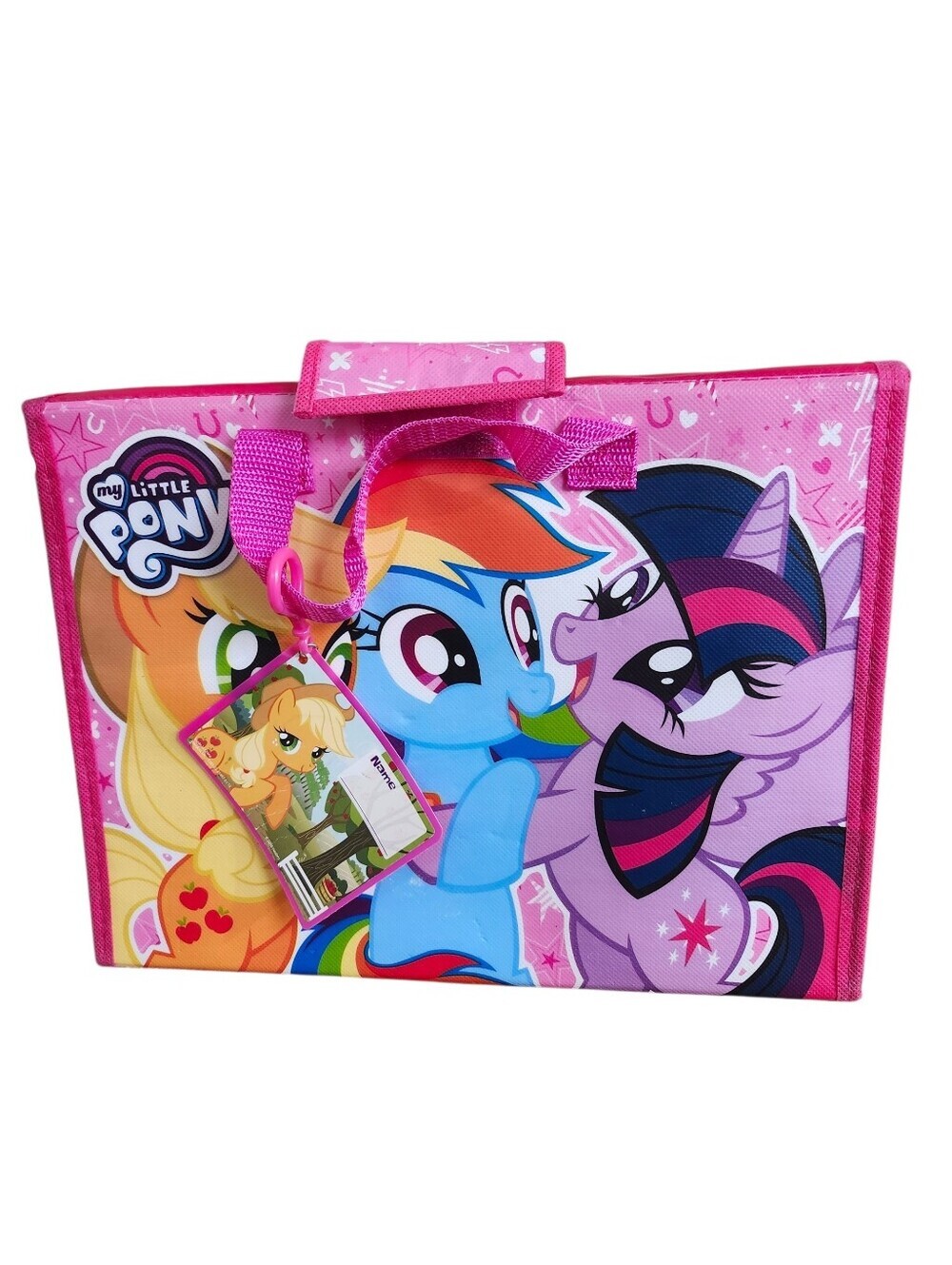 My Little Pony Tri-fold Art Portfolio Carry Case With Keychain Nametag